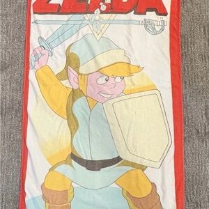 Vintage 1988 Nintendo Legend of Zelda NES Link Character Beach Towel